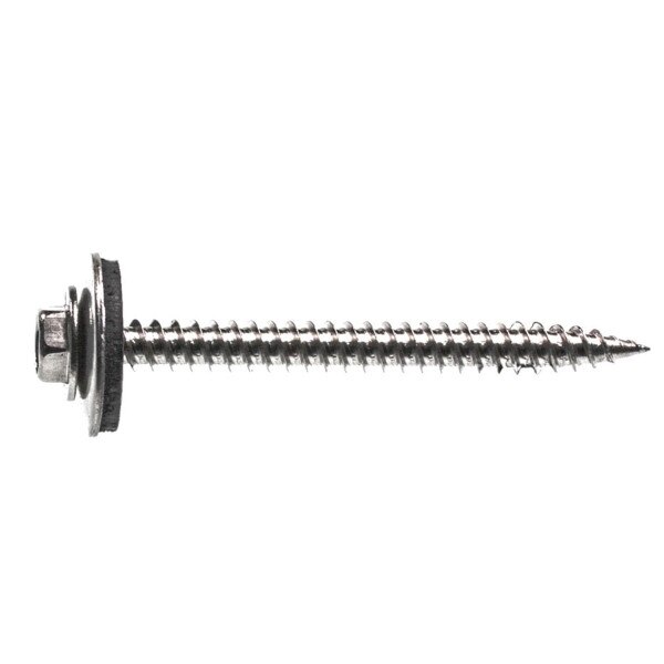 9 x 2" MetalPanel Screws with EPDM Washer 316 Stainless 100ct